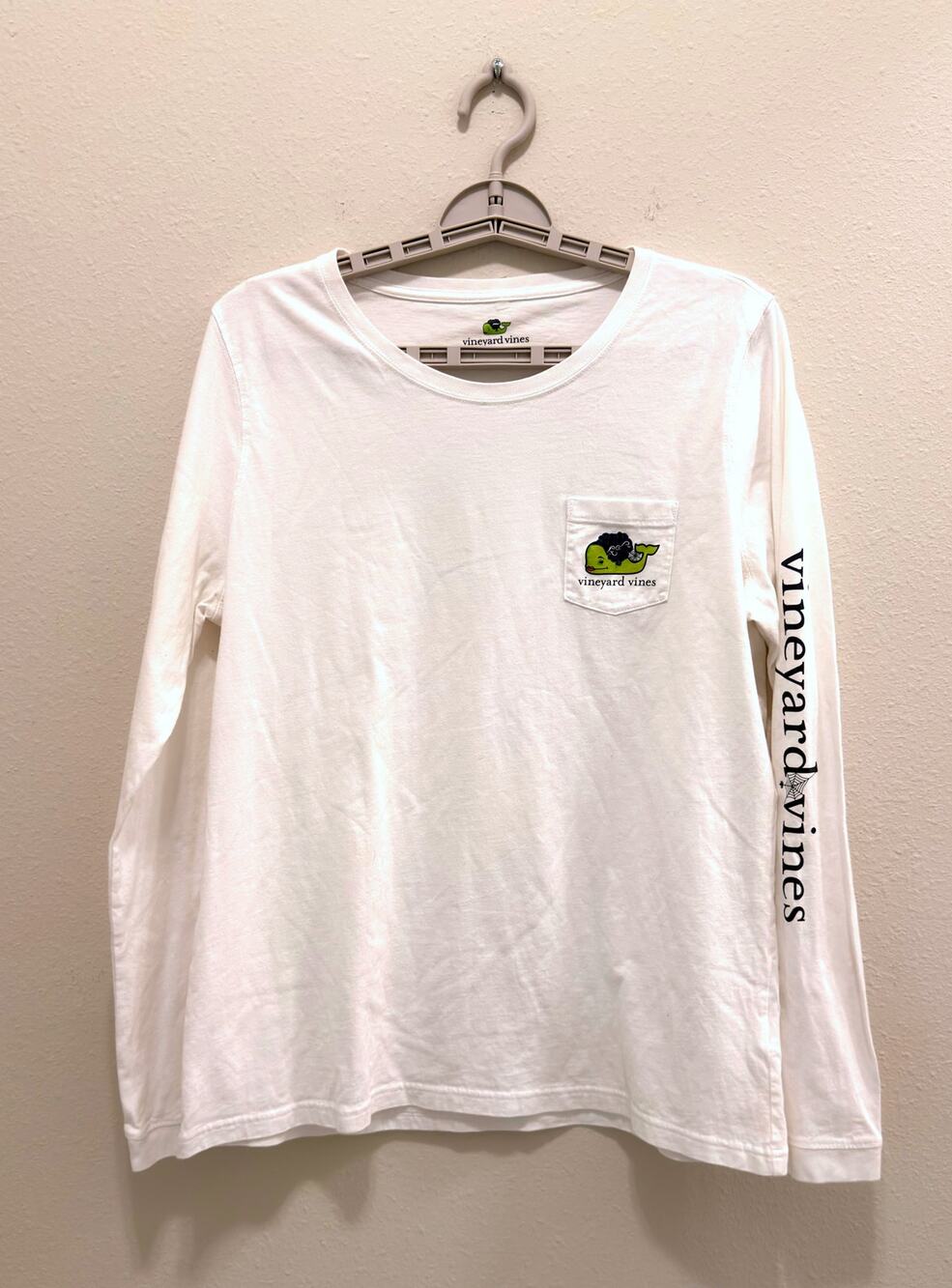 Vineyard Vines Boys Large Halloween Bride of Frankenstein Long Sleeve T-Shirt